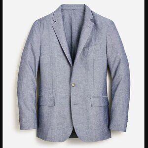 J Crew Ludlow Slim-fit unstructured suit jacket in Irish cotton-linen blend